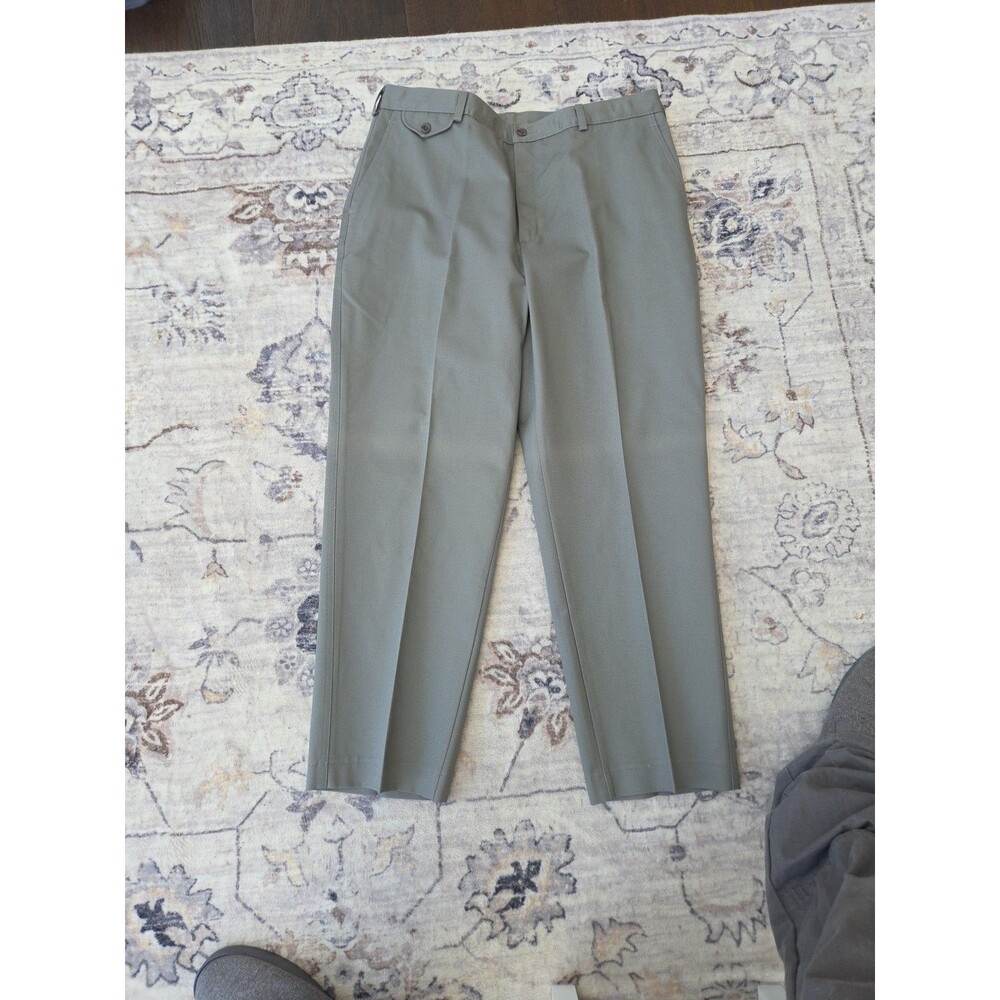 #389 Savane Motion Men's 38x30 100% Cotton gray chinos dress pants